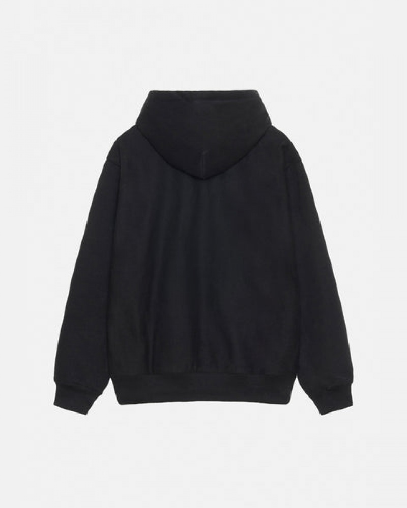Stussy Basic Applique Hoodie Hoodie Dames Zwart Belgium | HNF-4206