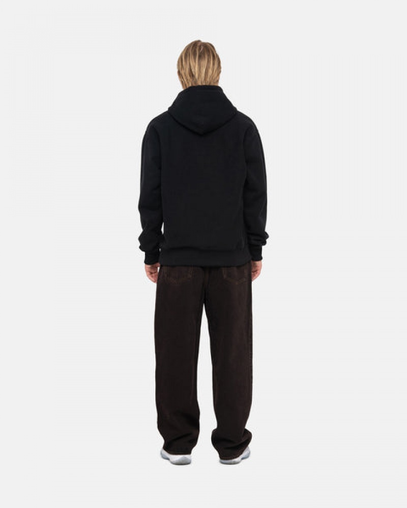 Stussy Basic Applique Hoodie Hoodie Dames Zwart Belgium | HNF-4206