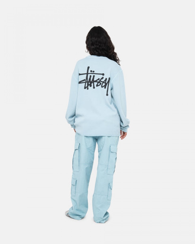Stussy Basic Stock Ls Thermal Topjes Heren Lichtblauw Belgium | HEH-7214