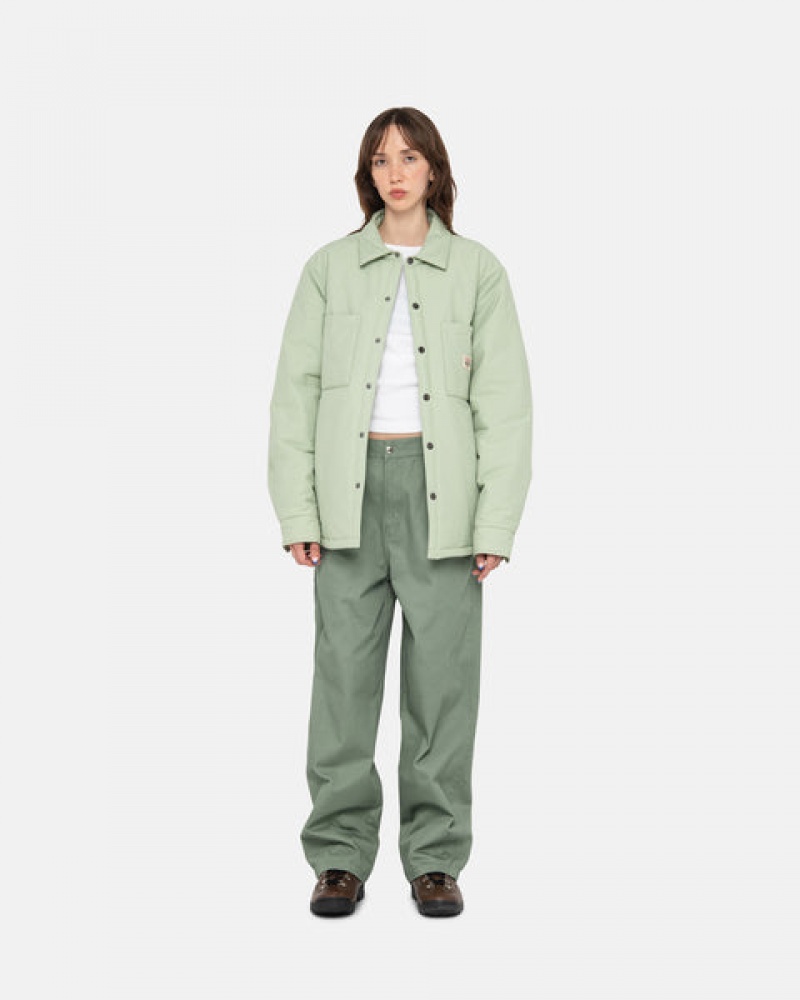 Stussy Gewatteerd Tech Over Shirt Overhemd Heren Groen Belgium | PES-8955
