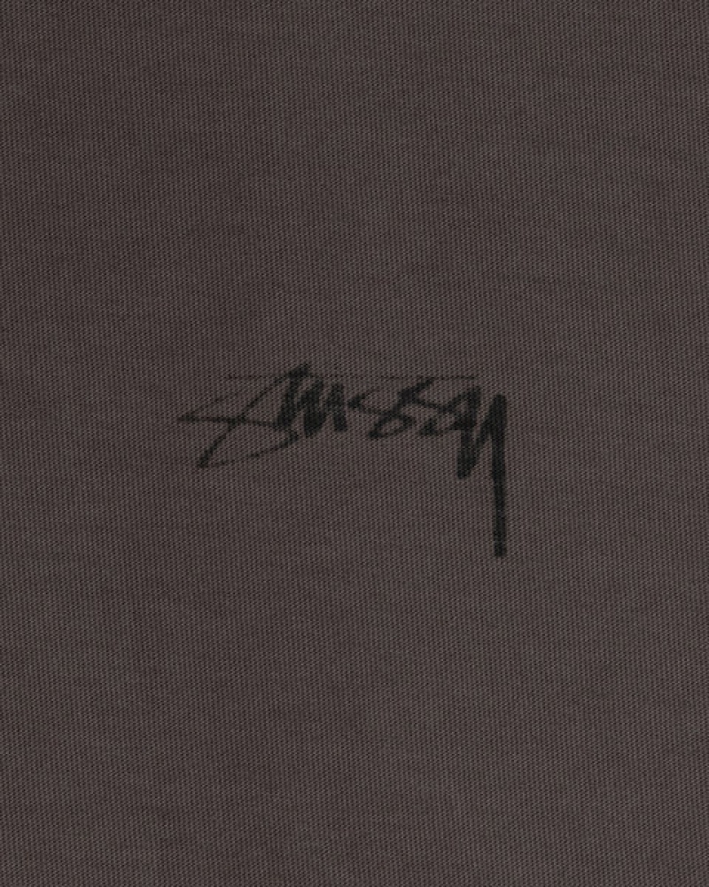 Stussy Lazy Ls Tee T-shirts Heren Zwart Belgium | CBD-7033