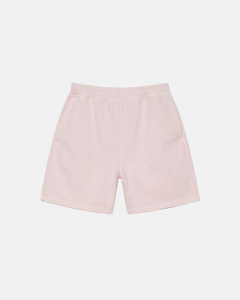 Stussy Overdyed Stock Logo Kort Korte Broek Dames Roze Belgium | IPP-7509