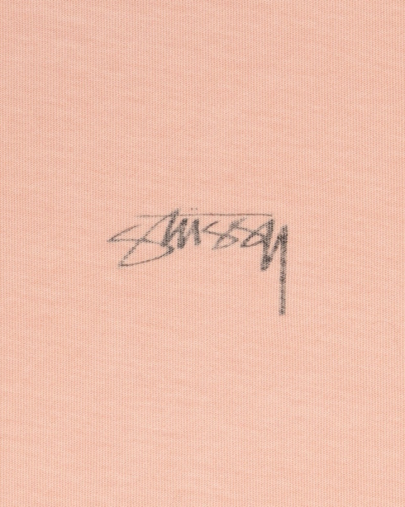 Stussy Pig. Dyed Inside Out Crew Topjes Heren Lichtroze Belgium | VWY-1832