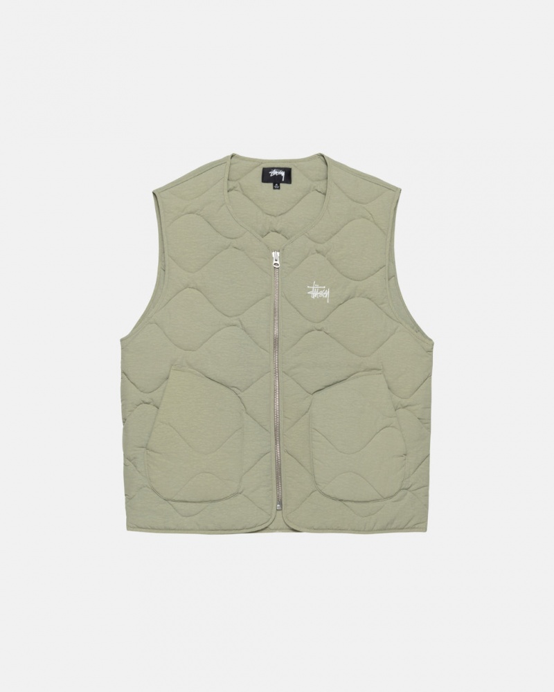 Stussy Recycled Nylon Liner Vest Vest Dames Bruin Belgium | PJC-5804