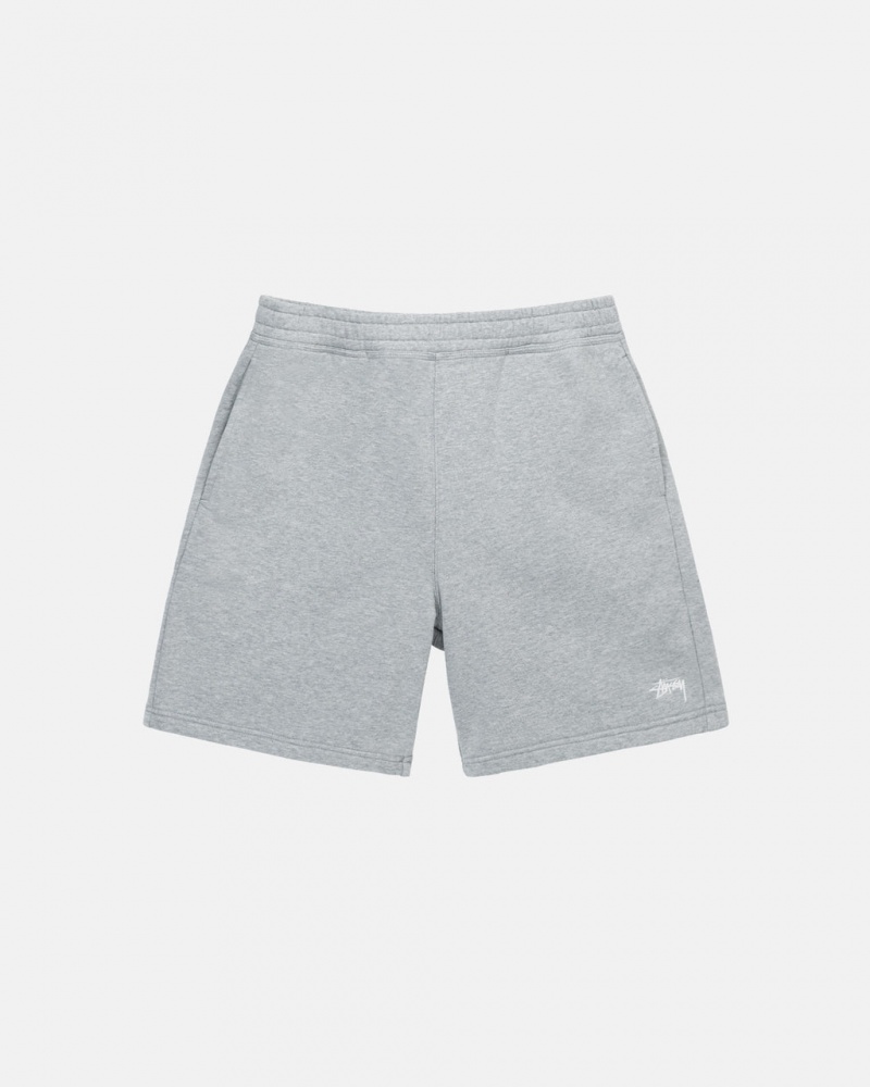 Stussy Stock Logo Sweat Kort Sweatshort Dames Grijs Belgium | DVQ-2696