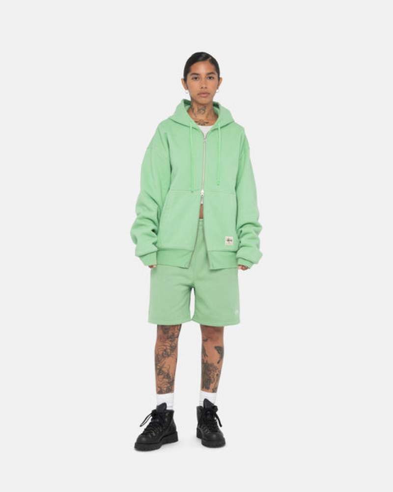 Stussy Stock Logo Sweatshort Sweatshort Heren Groen Belgium | DHN-3232