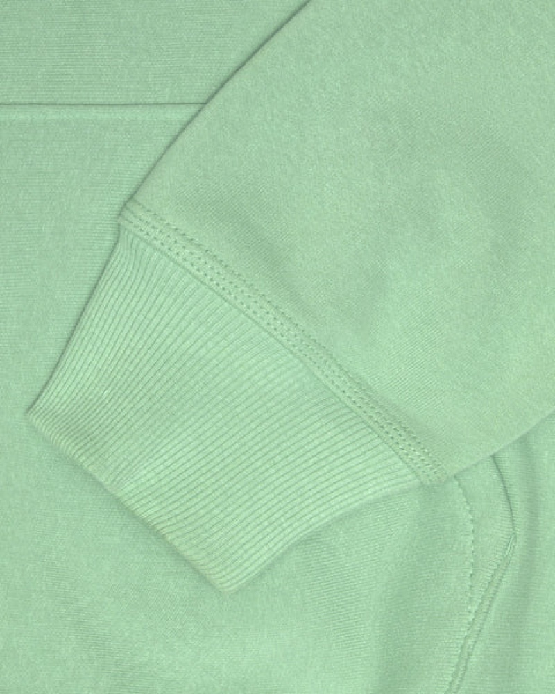 Stussy Stock Logo Zip Hood Sweatshirts Heren Groen Belgium | LUL-3419