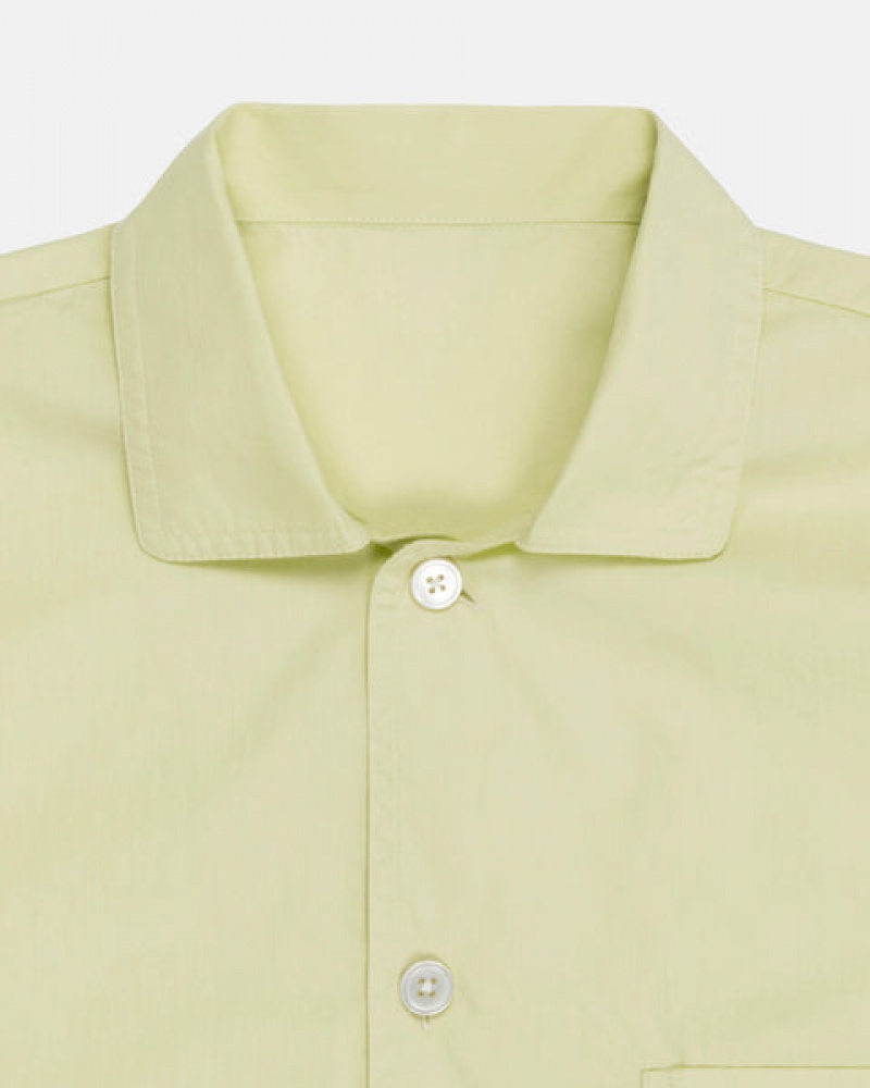 Stussy Tekla Poplin Pyjama Shirt Overhemd Dames Lichtgroen Belgium | ZUU-7807