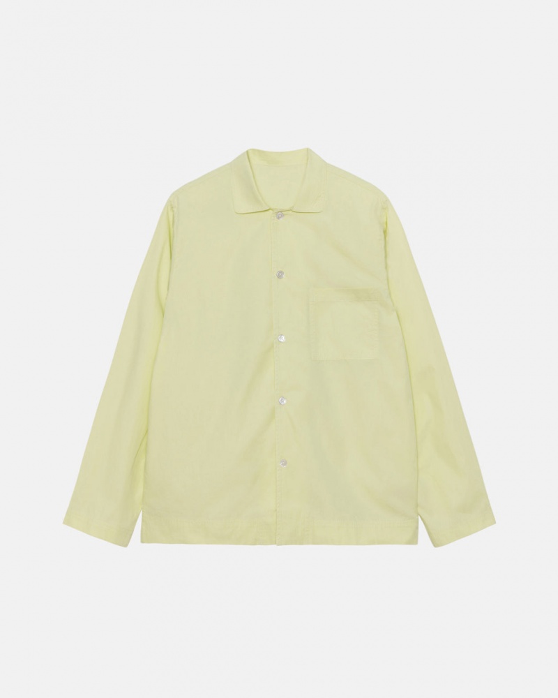 Stussy Tekla Poplin Pyjama Shirt Overhemd Heren Lichtgroen Belgium | THF-8187