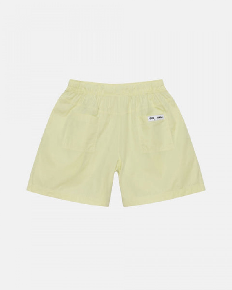 Stussy Tekla Poplin Pyjama Shorts Korte Broek Dames Lichtgroen Belgium | RWT-3018